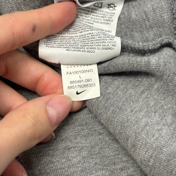 Nike Sportswear Woodland Camo Gray Womens L Full Zip Tech Fleece Hooded Jacket - Picture 6 of 10